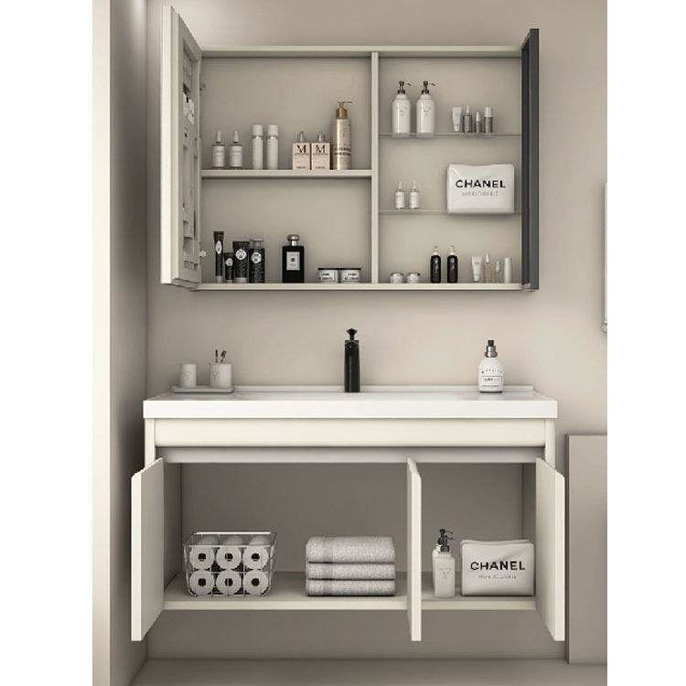 Bathroom cabinet vanity with mirror and basin stainless steel Bathroom wall cabinet bathroom vanity with mirror