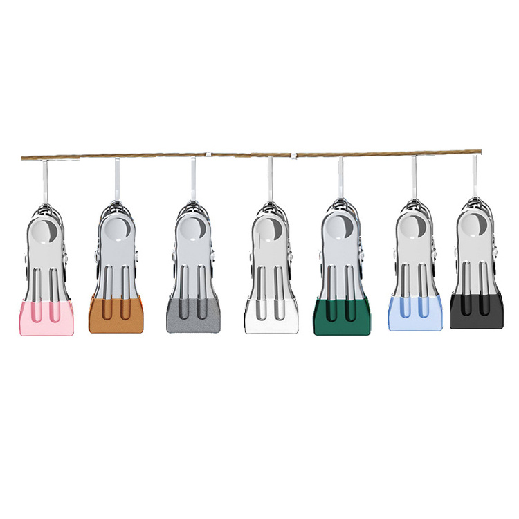 New arrival wholesale metal clothes peg Multi-Functional  Stainless Steel Clothes Hanging Rack no-mark pegs for clothes