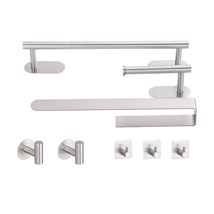 8 pieces shower accessories bathroom accessories set  hand towel holder robe hook fittings sanitary