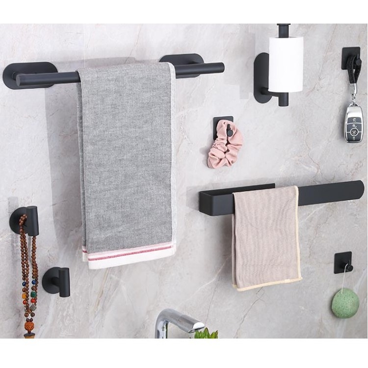 8 pieces shower accessories bathroom accessories set  hand towel holder robe hook fittings sanitary