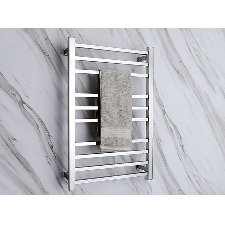 Stainless steel 304 warmer heated towel rack polish vertical Electric  heated towel rail for bathroom