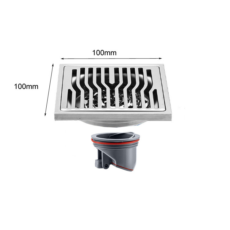 Bathroom accessories 7 mm thickness fast drain cover Stainless steel heavy duty floor drain