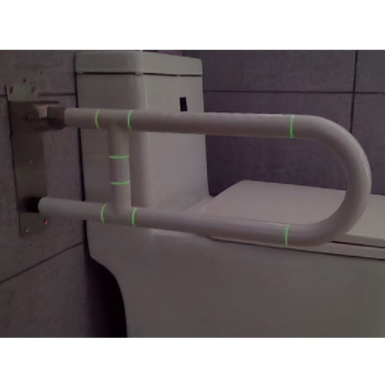 Stainless steel bathroom toilet grab rails handrail handicap safety grab bar rails abs swing up grab bar