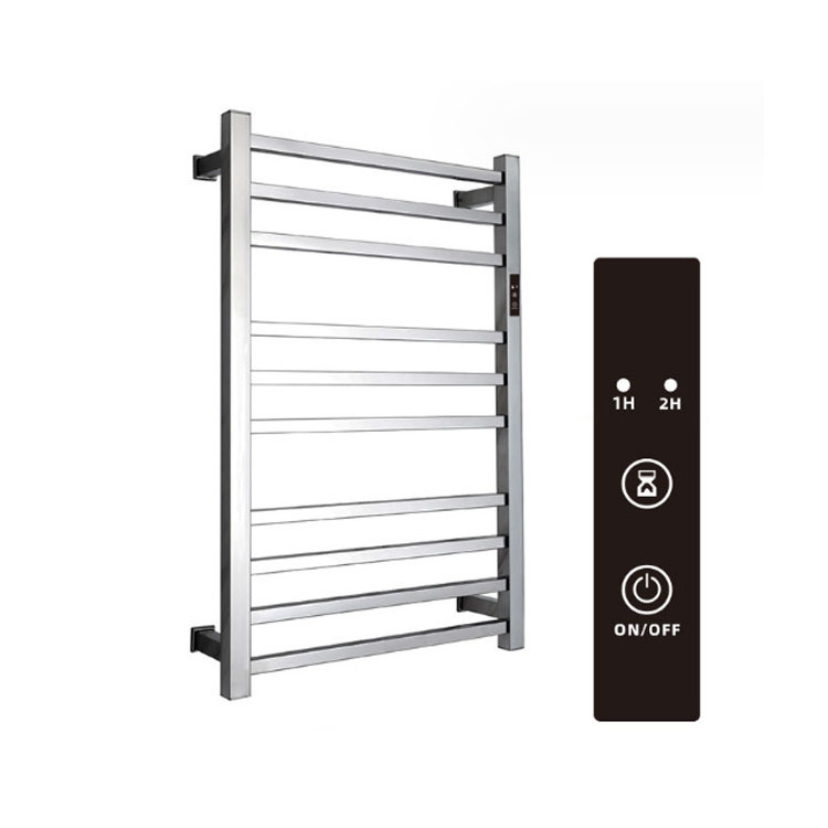 Stainless steel 304 warmer heated towel rack polish vertical Electric  heated towel rail for bathroom