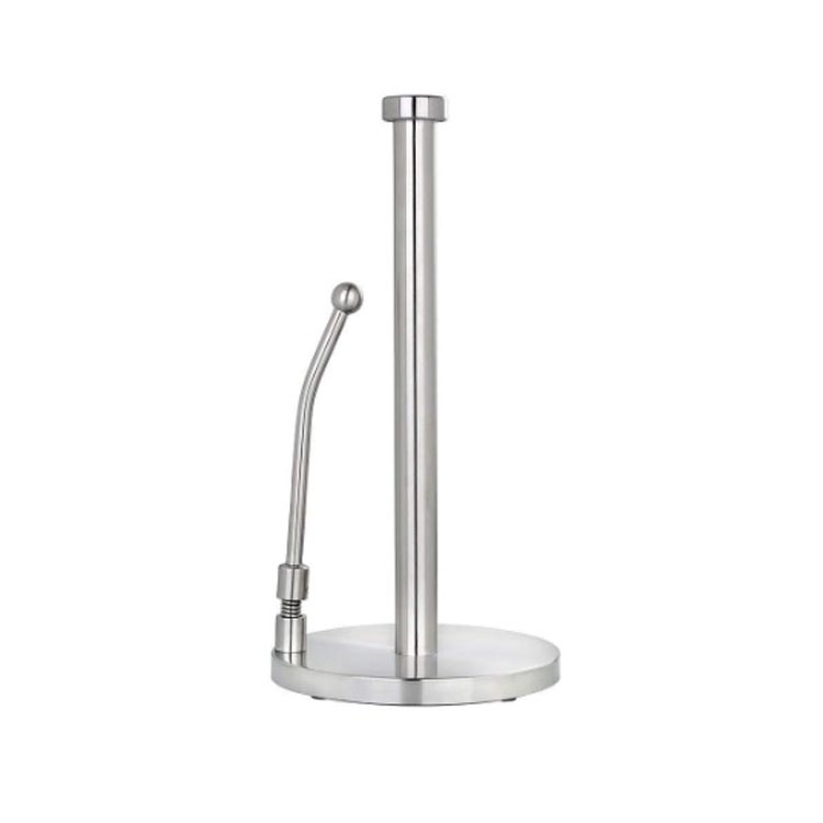 Home goods One hand tear standing roll holder kitchen paper towel holder stainless steel paper towel holder countertop