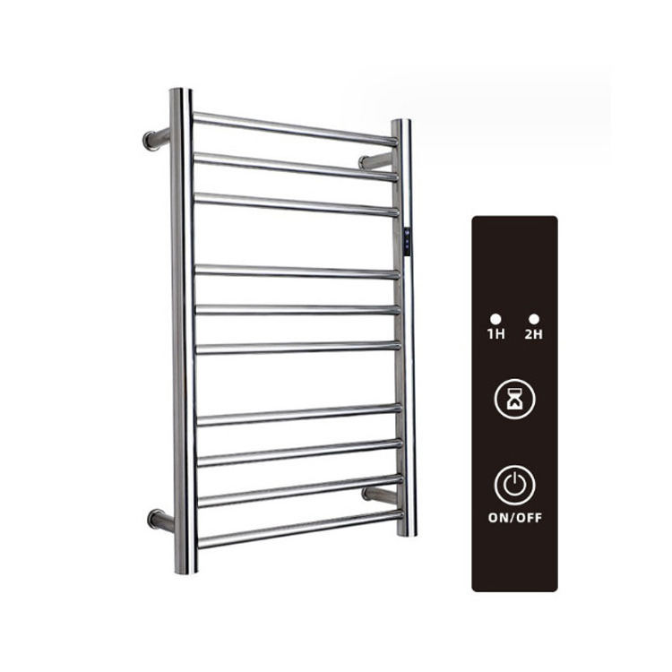 Stainless steel 304 warmer heated towel rack polish vertical Electric  heated towel rail for bathroom