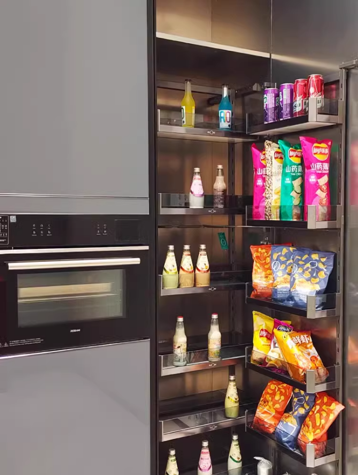 White high-grade stainless steel L-shaped  kitchen led under cabinet lights