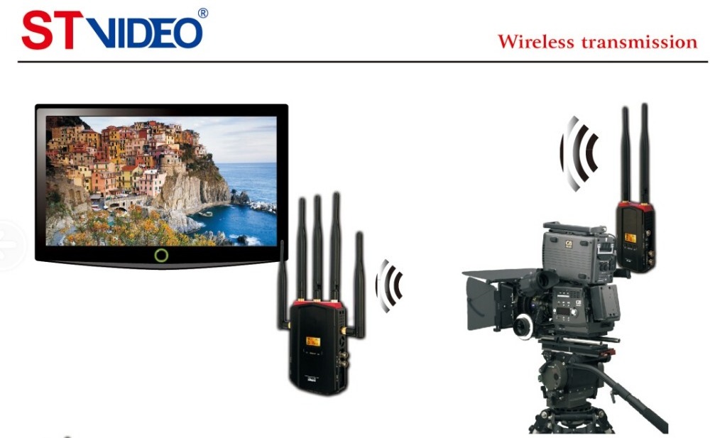 Wireless Sender and Receiver Kit 300m 5.8ghz WHDI HD SDI 1080P video equipment