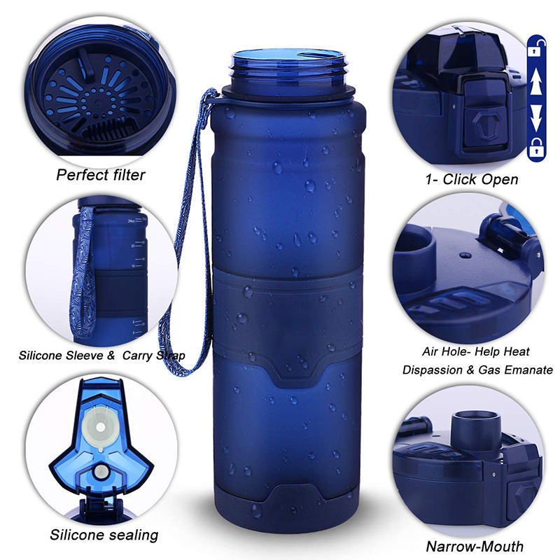 CHINA SELECTION 32oz Double Wall Wide Mouth Stainless Steel Water Bottle with Straw Sports Canteen Great for Hiking