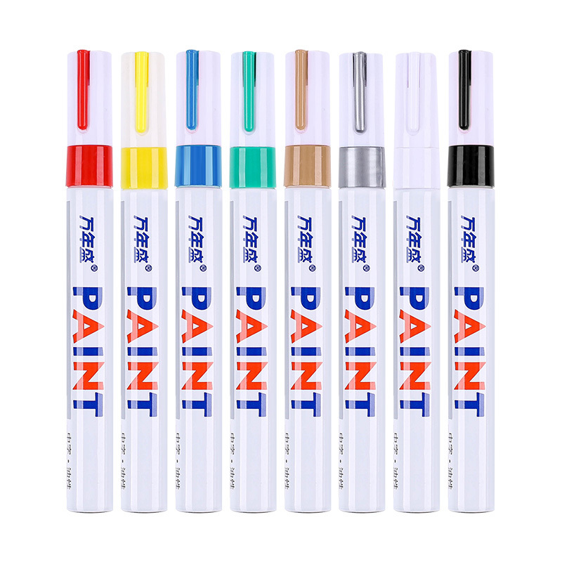 12 Colors Permanent Marker Car Tyre Tire Metal Paint Marker Pens