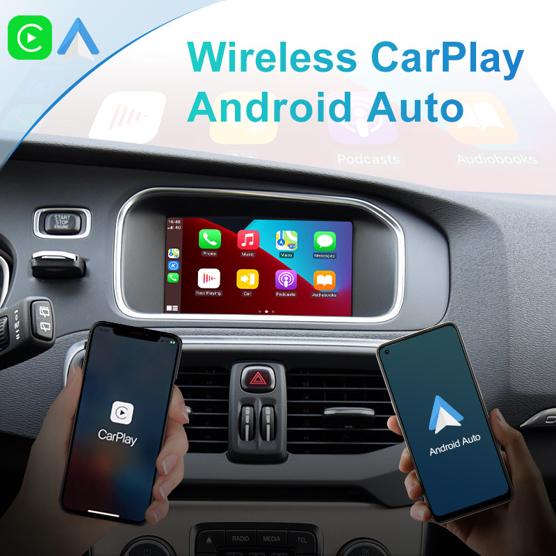 Wireless Apple Carplay Android Auto Module For Volvo XC60 XC70 S60 S80 V60 V70 V40 (2011-2019) Mirror Link Decoder Car AI Box