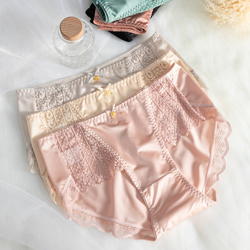 weisiyu high-end beautiful hot sexy womens underwear solid color lace colourful cotton wholesale custom ladies panties