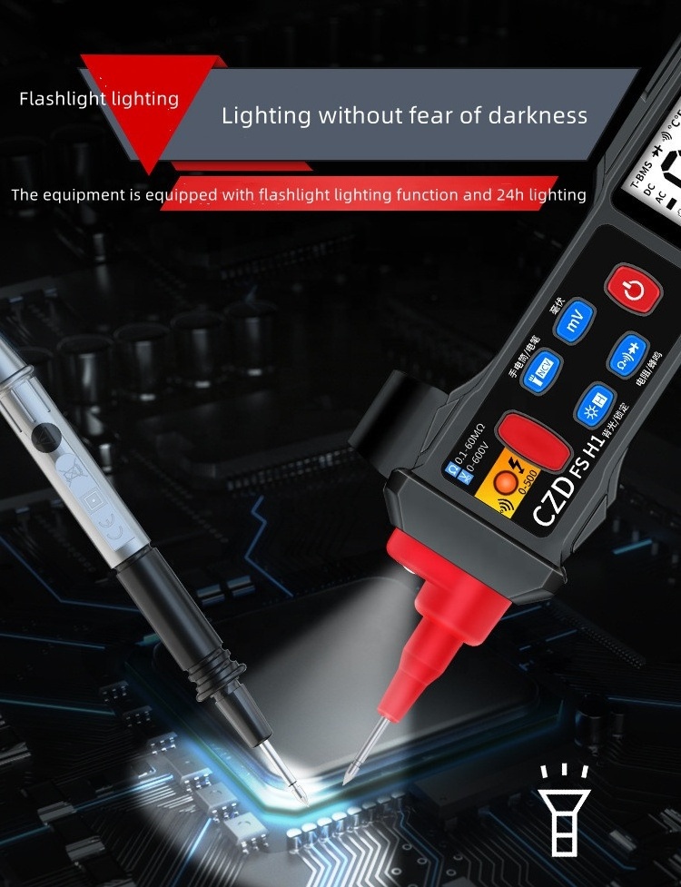 Portable Non-contact smart pen multimeter side-mounted multimeter Digital display type precision measurement smart multimeter