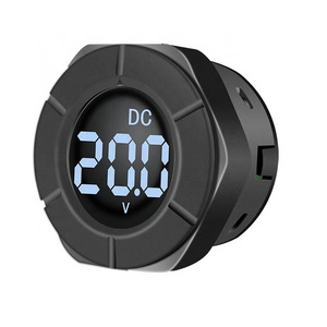 Digital Voltage Gauge 0-300V DC Round LCD Display Car Voltmeter Volt Monitor Panel Meter PZEM-019V