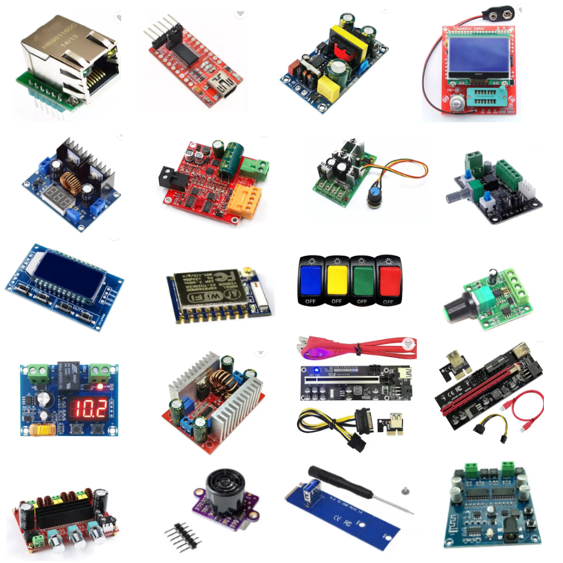 BOM List For integrated circuit, Electronic Components chip Connectors,Programmers , Adapters,Resistors etc.