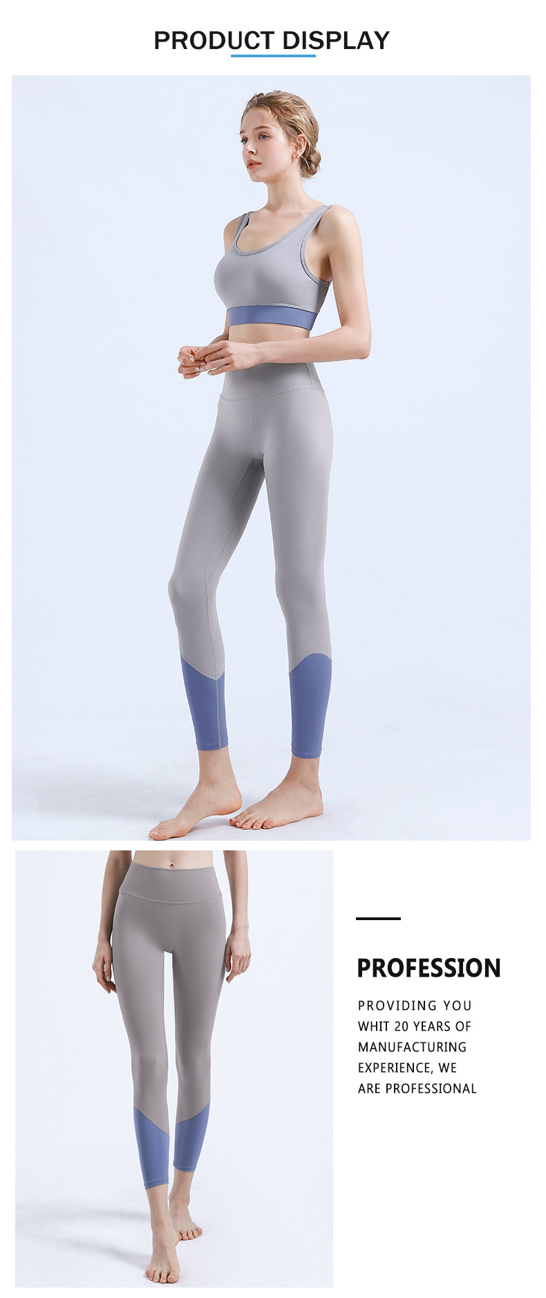 Dropshipping Women Skin-friendly Sports Leggings Contrast Color Stretchy Workout Pants Ladies Fitness Gym Yoga Leggings