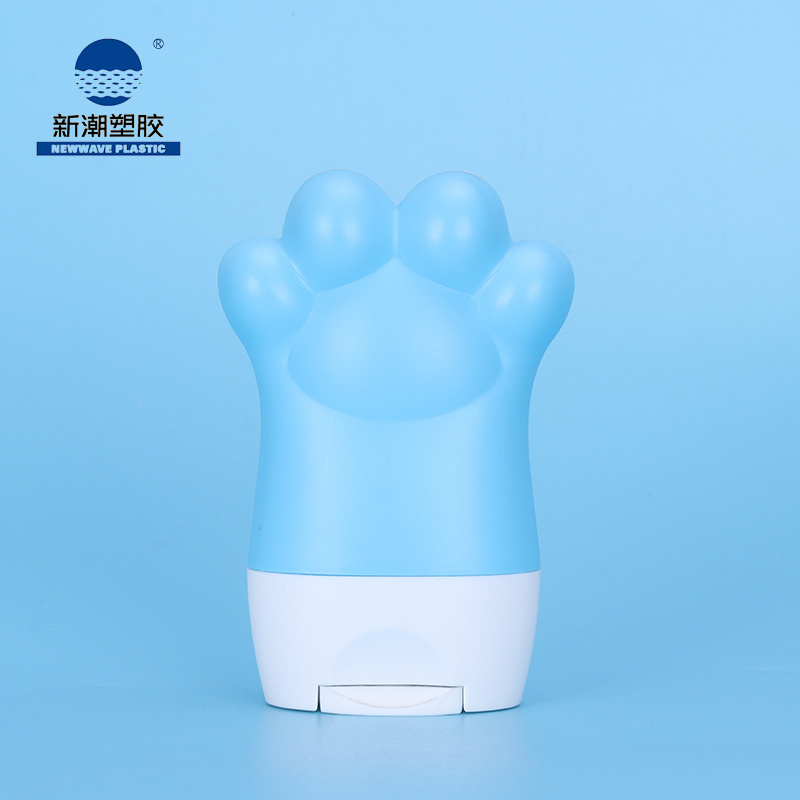 Cat's paw shape Hand Cosmetic Cream Plastic Bottle Lotion Bottle and sunscreen bottle 80 ml