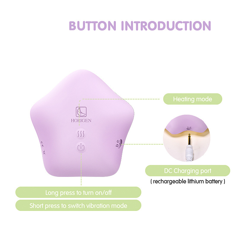 factory custom medical grade Liquid silicone electric heating warming breast care 2 in 1 lactation massager for Breastfeeding