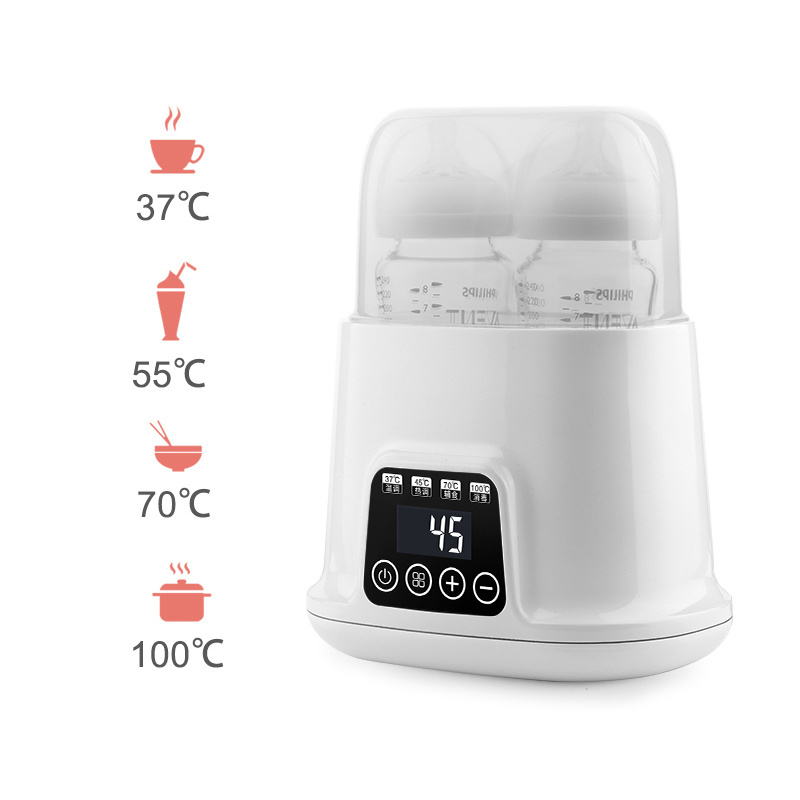 Portable Baby Milk Warmer LED screen Heater Thermostat USB Electric Food Heater two feeding bottle warmer