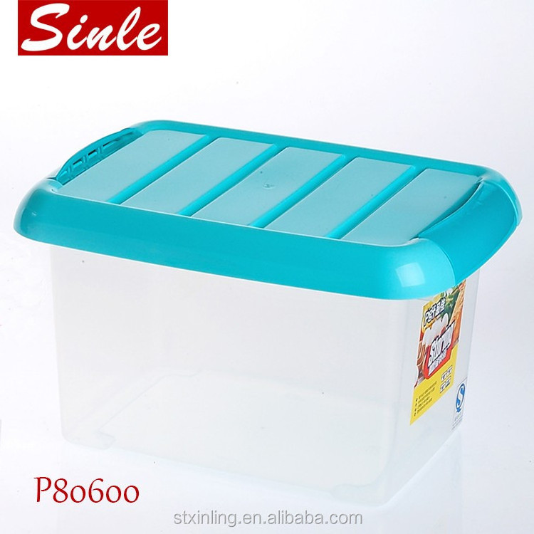 35L large capacity transparent home snack food storage containers with lids 5 sizes plastic stackable storage organizer box cube