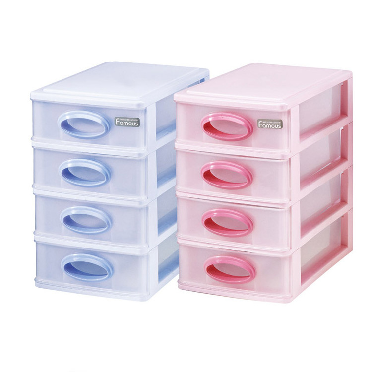 2/3/4/5 tiers Factory sale plastic drawer storage box cabinet organizer for accessories