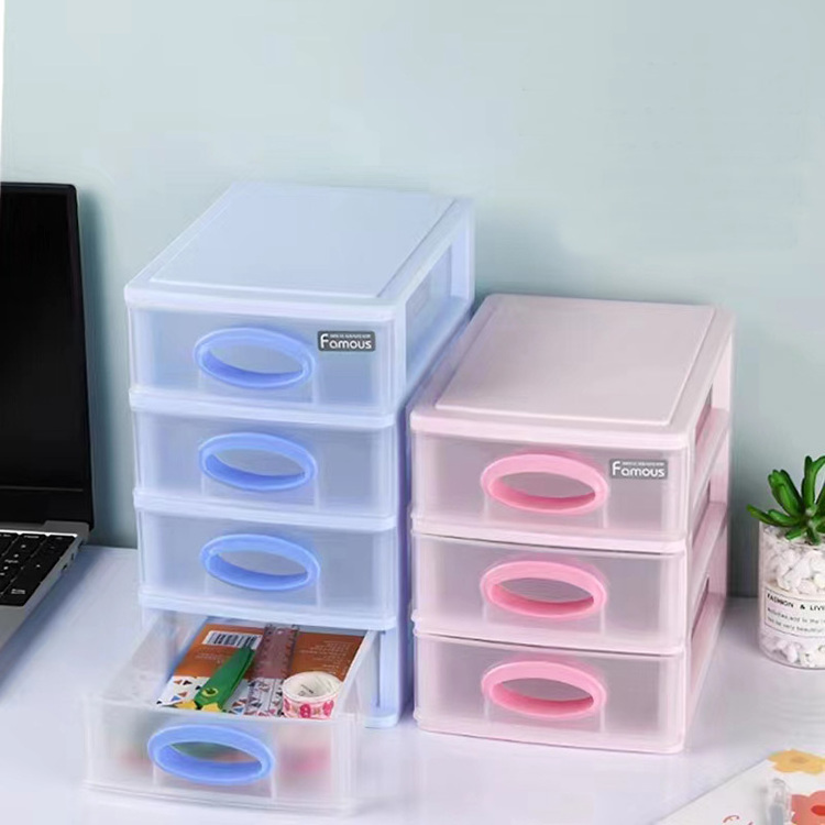 2/3/4/5 tiers Factory sale plastic drawer storage box cabinet organizer for accessories