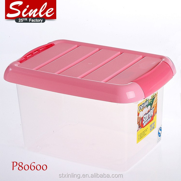 35L large capacity transparent home snack food storage containers with lids 5 sizes plastic stackable storage organizer box cube