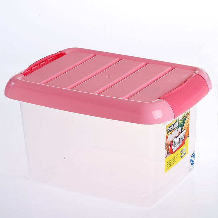 35L large capacity transparent home snack food storage containers with lids 5 sizes plastic stackable storage organizer box cube