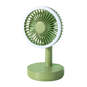 Small night lamp pendulum fan can add perfume, home office convenient, fan charging USB fan.