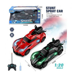 RC Stunt Spray Car With Light For Kids High Speed Electric 5 Way Remote Control Car