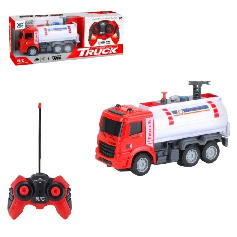 New Kids fire truck rc toys fire engine ladder truck toy 4 channel remote control fire truck toy for kid