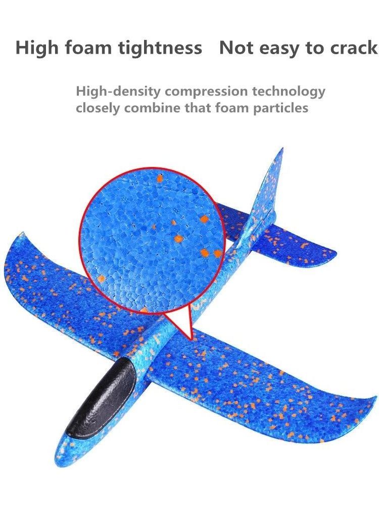 Hotselling 48cm Airplane Toys Kids EPP Hang Glider 3D Hand Throwing Air Flying Toy Model Foam Plane