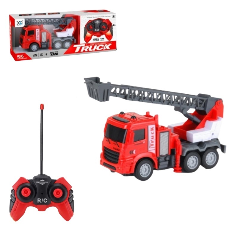 New Kids fire truck rc toys fire engine ladder truck toy 4 channel remote control fire truck toy for kid