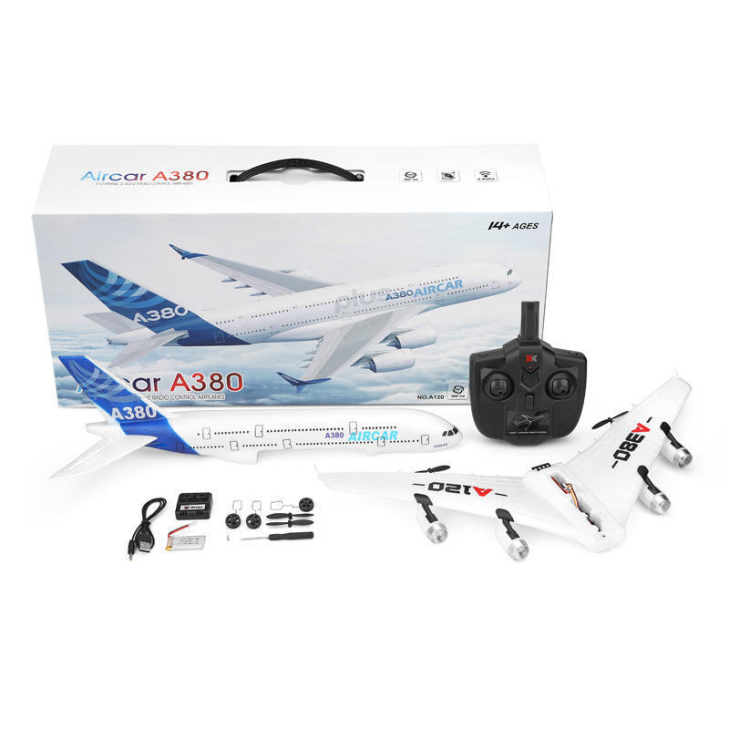 Airbus A380 Boeing 747 RC Airplane Remote Control Toys 2.4G Fixed Wing Plane Gyro Outdoor Aircraft Model with Motor Kids Gift