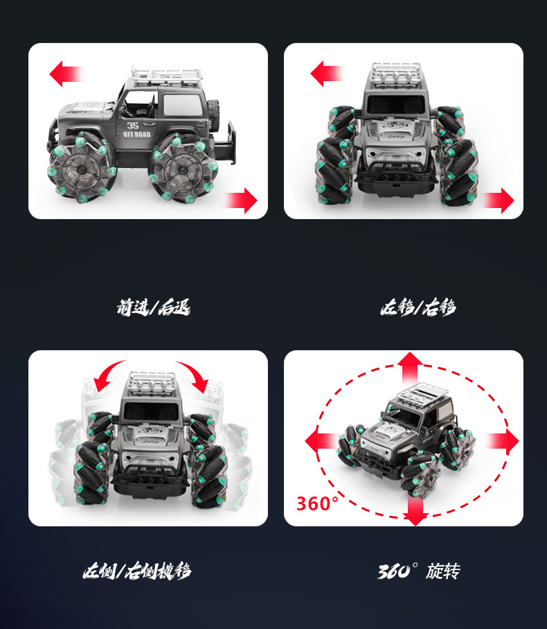 Hummer flip simulation side wheel car