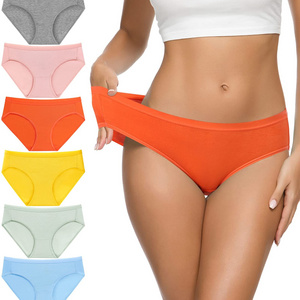 Hot Sexy Plus Size Low Waist sports fitting cotton Underwear Briefs Women Sexy Panties for Ladies