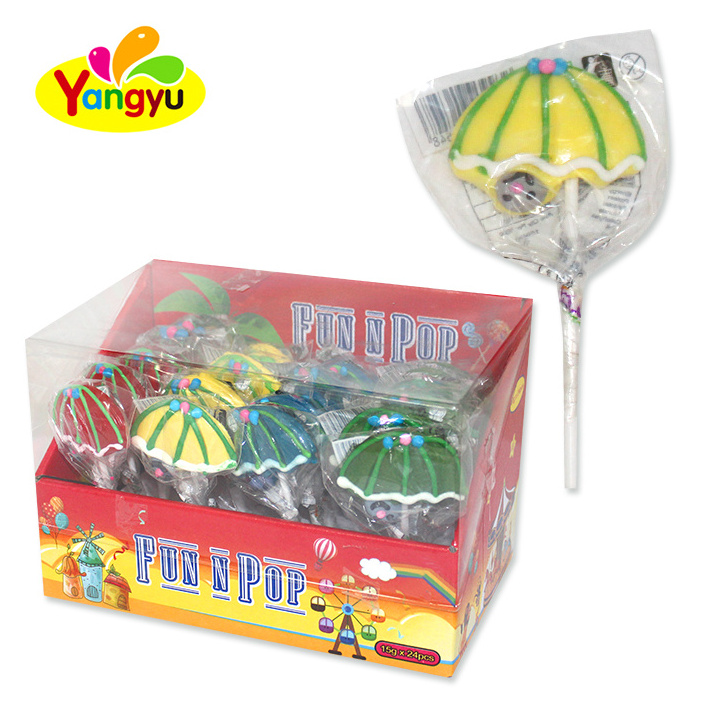 Halal Cartoon Umbrella Lollipop Candy