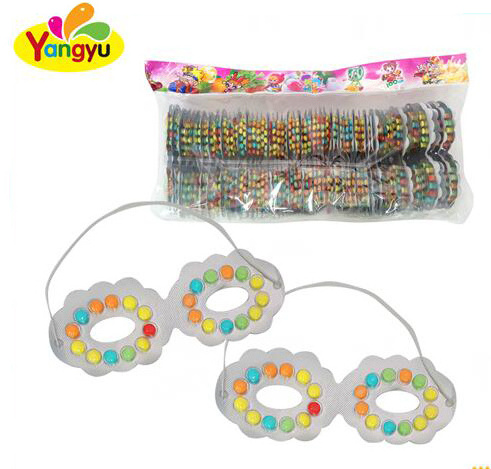 New glasses toys with colorful milk tablet candy of China supplier