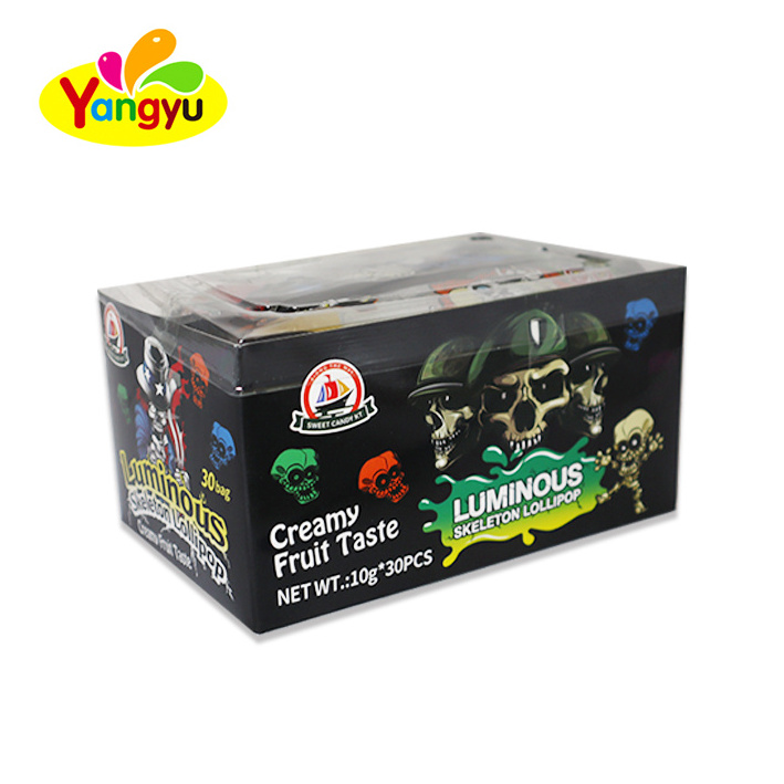 Light Up Skull Diamond Candy Lollipop