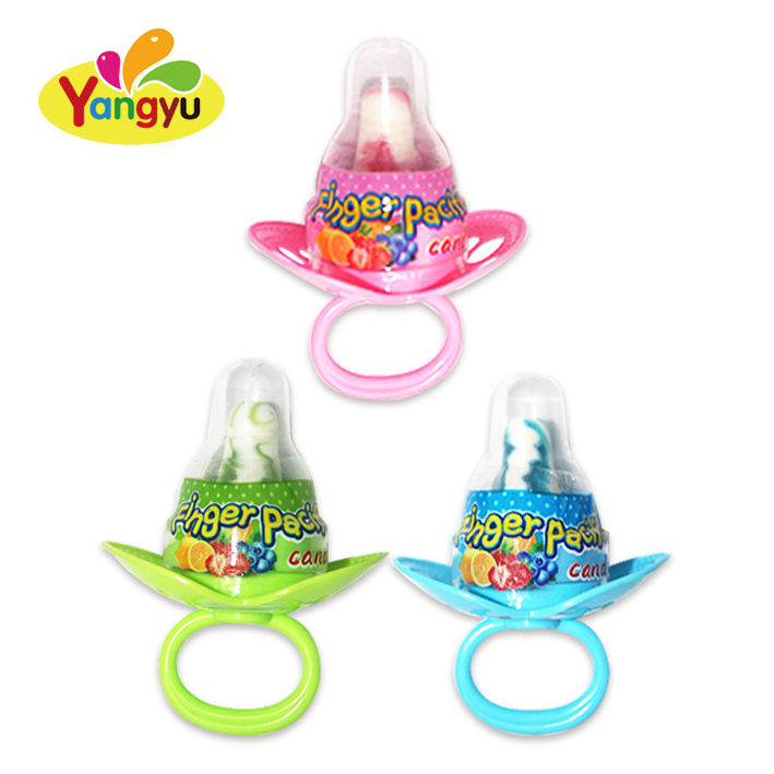 Kids pacifier ring candy toy sweet nipple candy