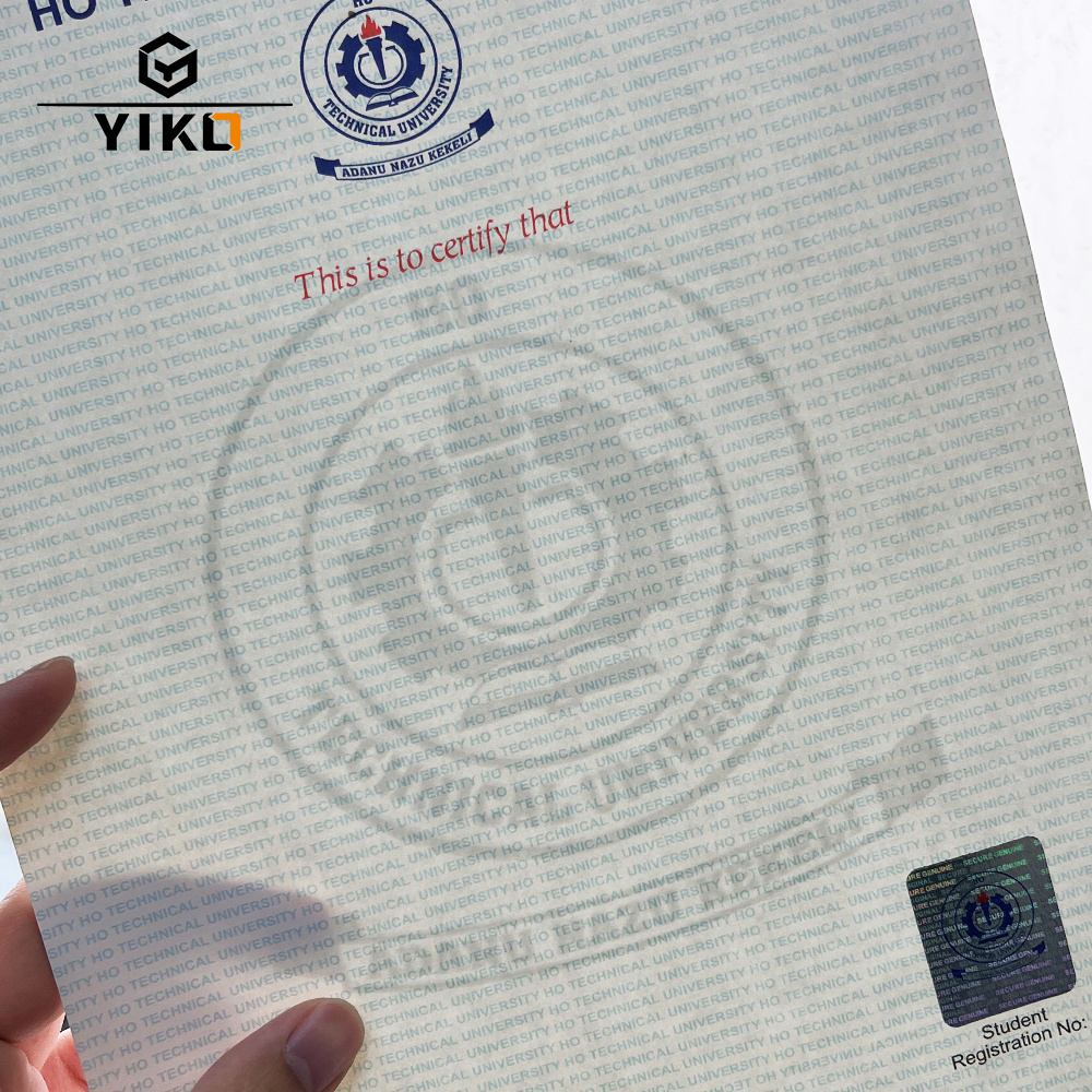 YIKO Custom Certificate Of Authenticity Hologram Watermark Paper Security Degree Certificate Printing Paper