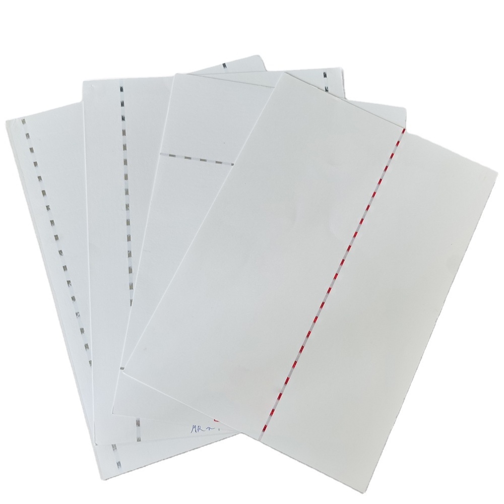 Professional Custom UV Invisible Fiber Paper A4 Security Laser Thread Bond Paper Security Thread Paper Printing