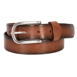 Unisex Wear Trendy Look Leather Belt Low Price Factory Made Plain Colour Leather Belt.