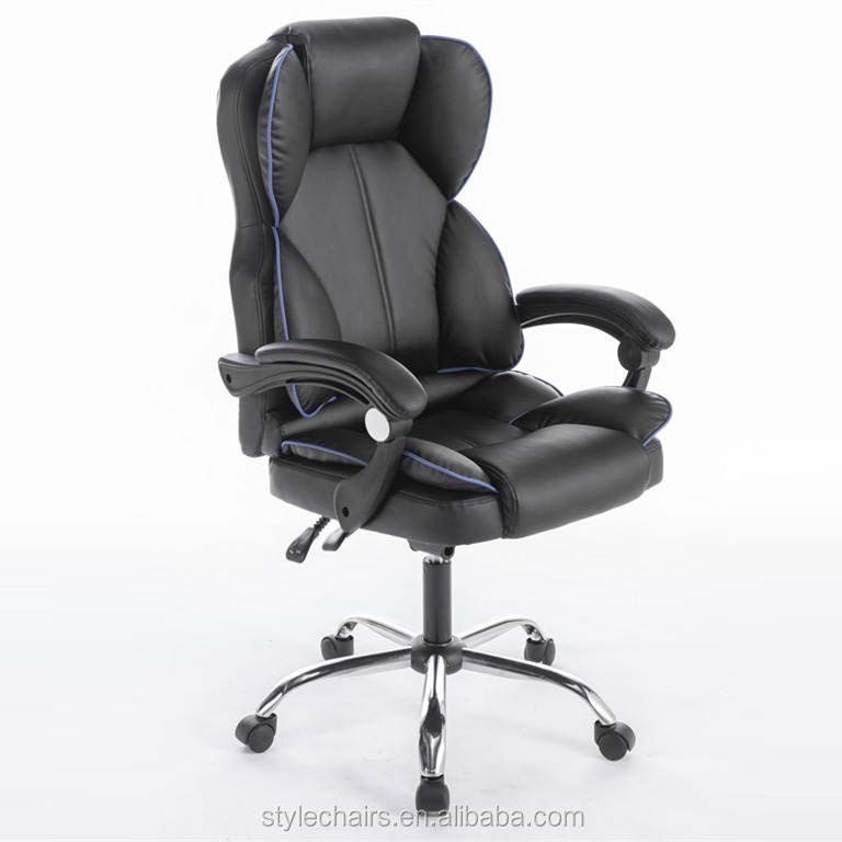 Ergonomic Big And Tall Swivel PC Computer Desk Chairs Armrest High Back Office Chair Leather Executive