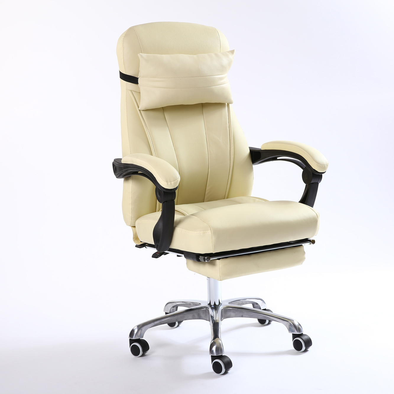 Big And Tall High Back Reclining Leather Executive Swivel Office Chairs With Arm Rest