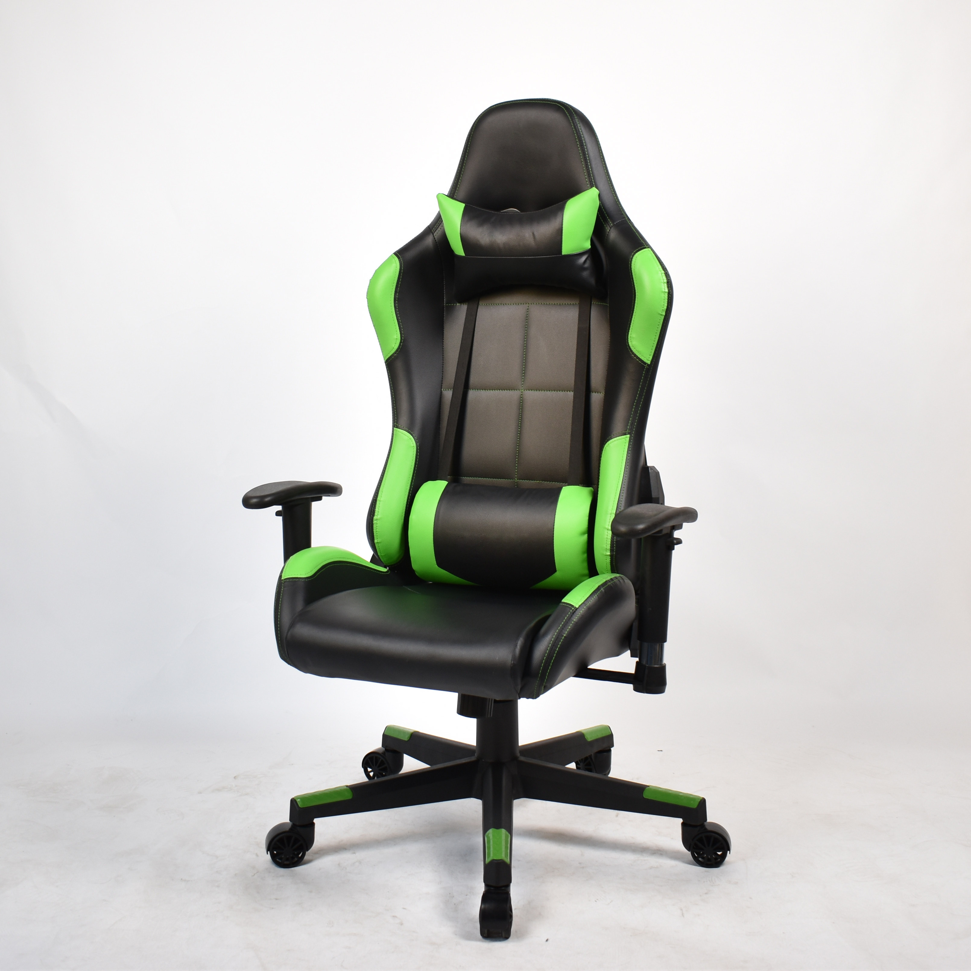 Comfortable PU Leather Office Black Computer Chair Gaming With Pocket Spring Cushion