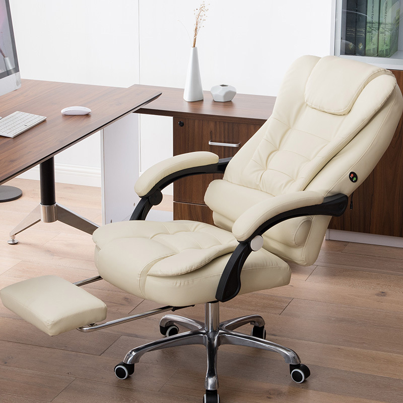 Luxury High Back Desk Chair Synthetic Leather Big And Tall Manager Office Chair Executive Boss Chair