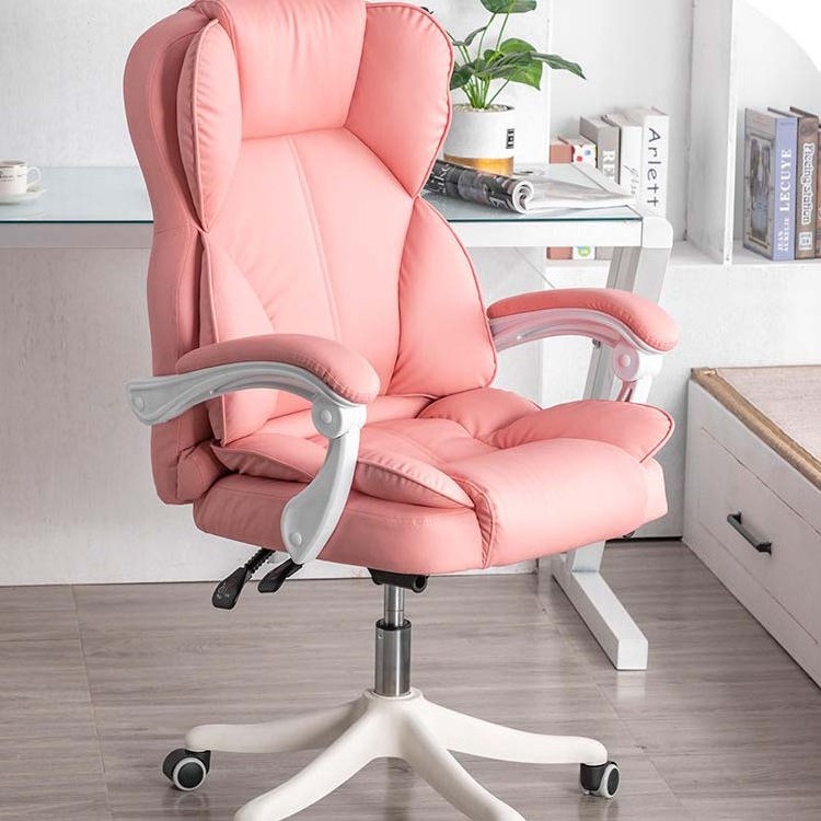 Ergonomic Big And Tall Swivel PC Computer Desk Chairs Armrest High Back Office Chair Leather Executive