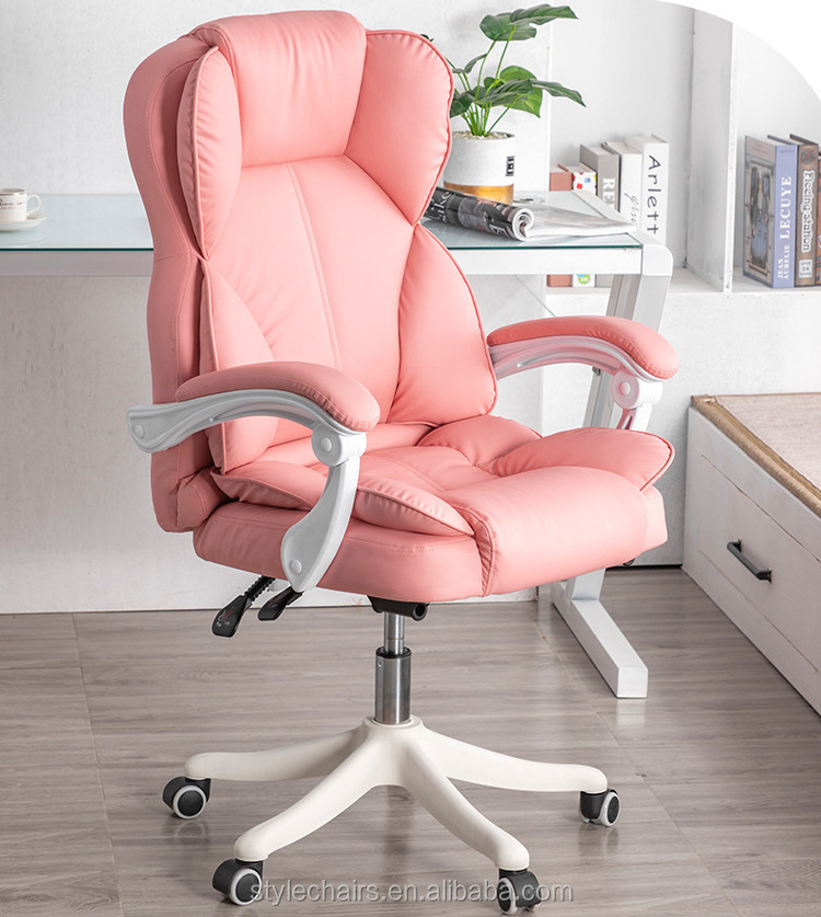 New Computer Rotating Manager PU Leather Executive Big And Tall Boss Chair Office