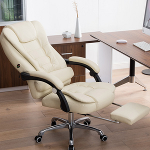 Luxury High Back Desk Chair Synthetic Leather Big And Tall Manager Office Chair Executive Boss Chair